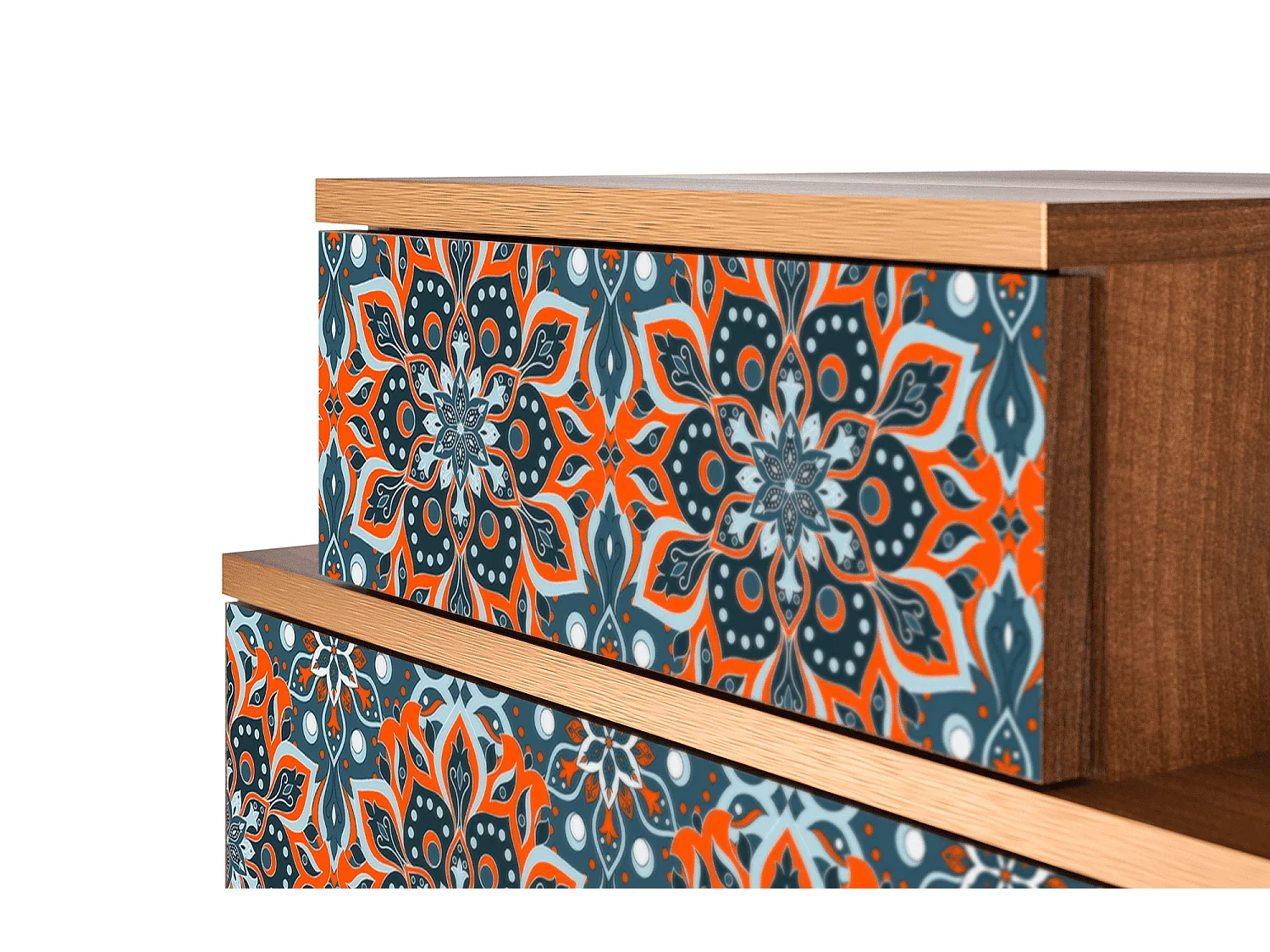 Table de nuit - 58х58х41 cm - NS1 - Fire Beetle, Noyer