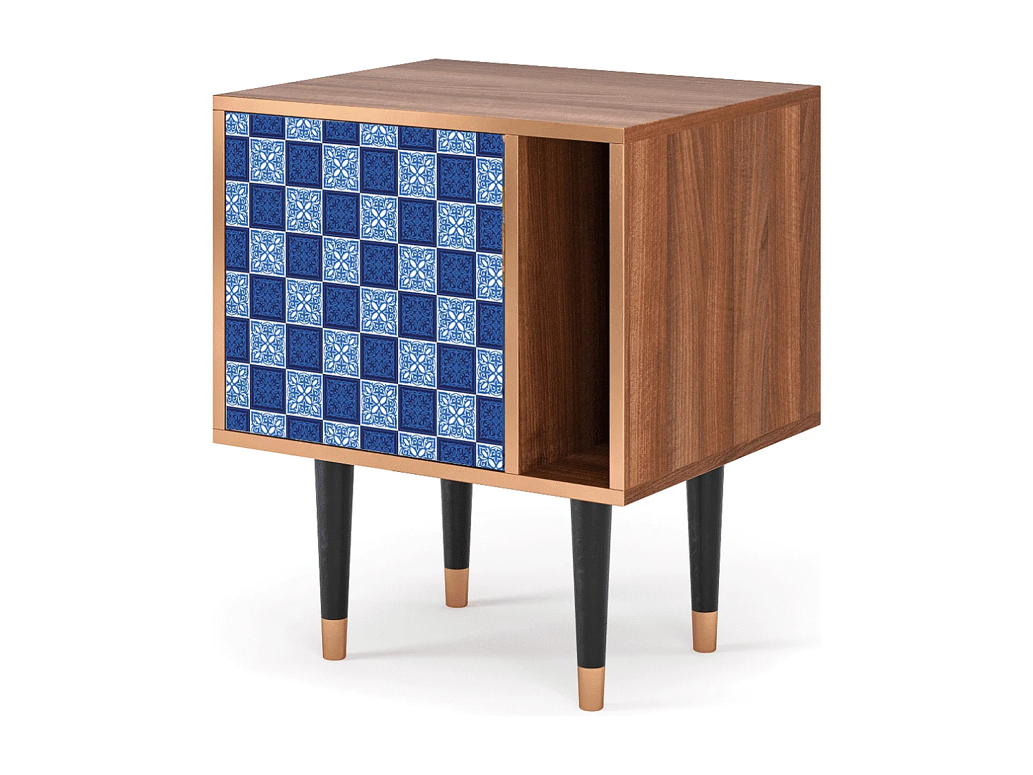 Table de nuit - 57х69х48 cm - S2 - Light Path, Noyer