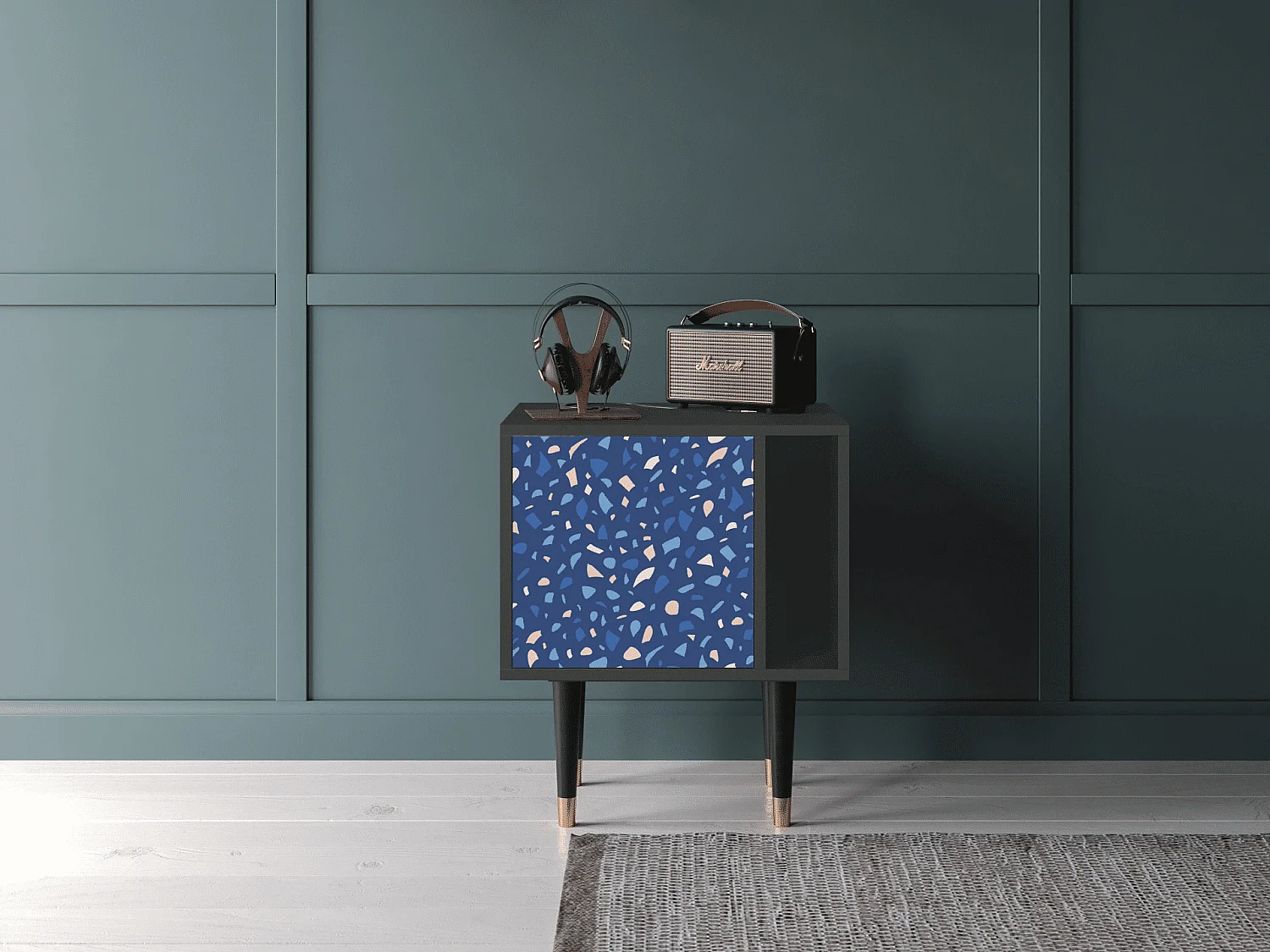 Mesita de noche - 57х69х48 cm - S2 - Soap Whirpool, Antracita