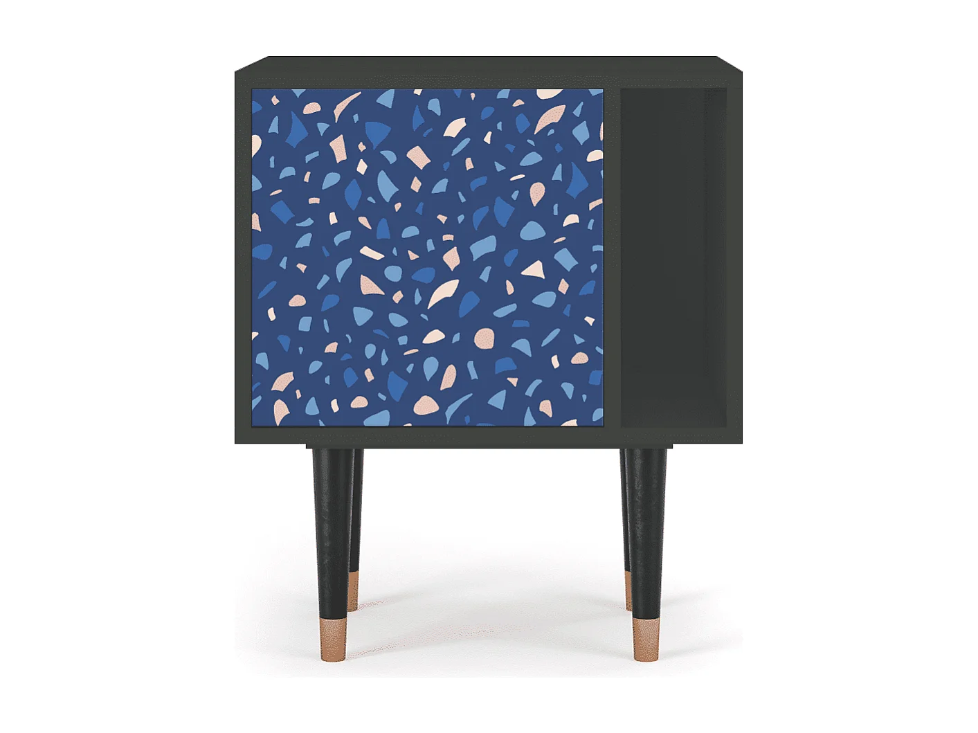 Mesita de noche - 57х69х48 cm - S2 - Soap Whirpool, Antracita