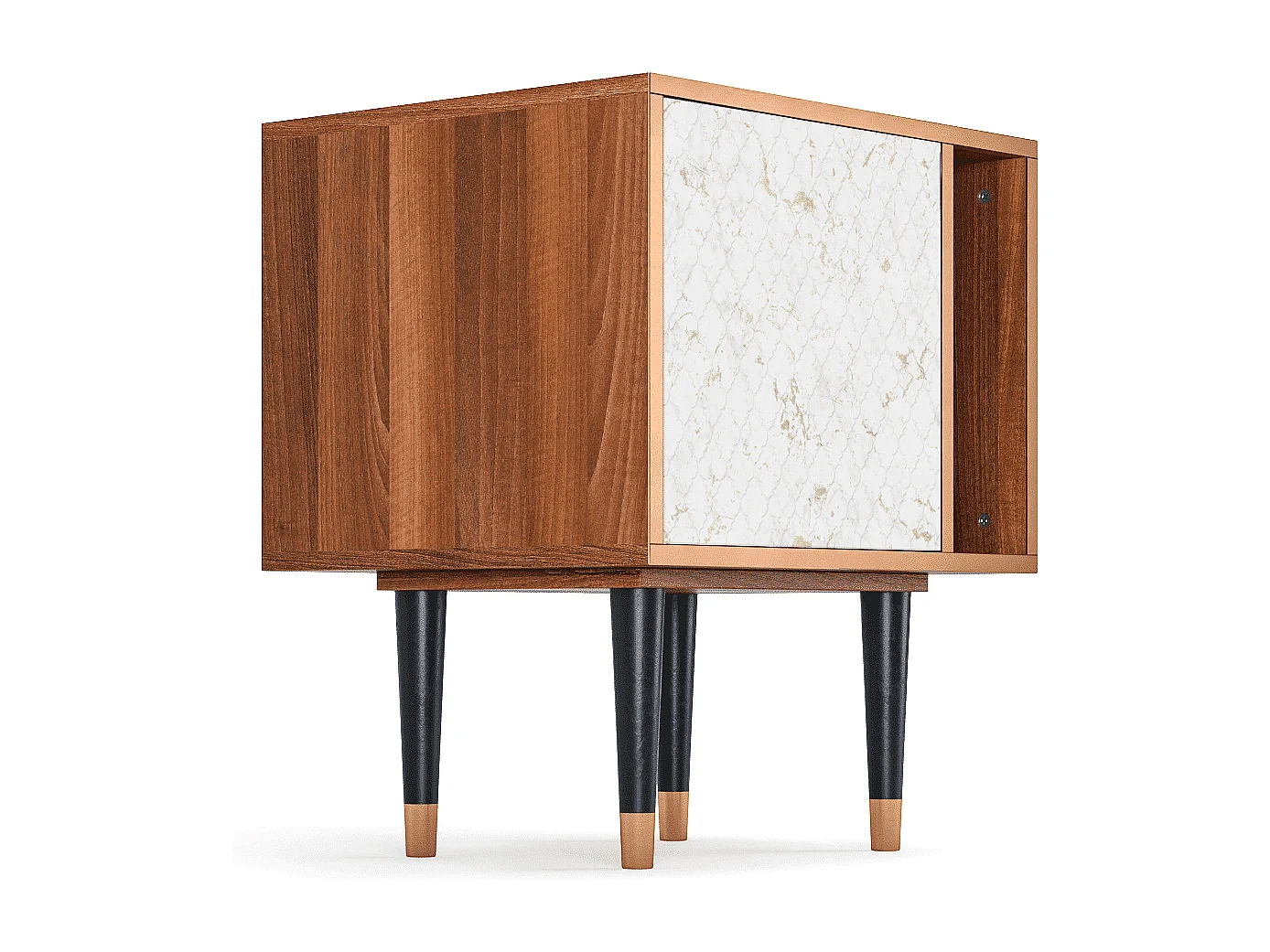 Stolik nocny - 57х69х48 cm - S2 - Sweet Cotton, Orzech