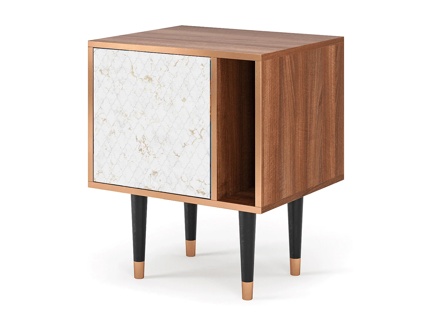 Table de nuit - 57х69х48 cm - S2 - Sweet Cotton, Noyer