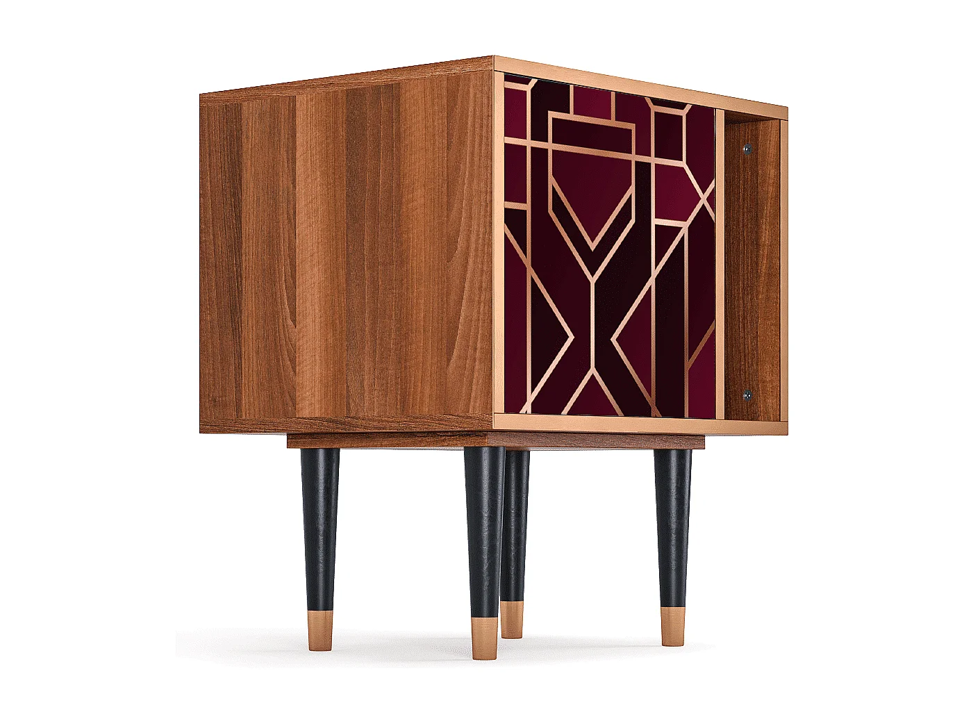 Nachtkastje - 57х69х48 cm - S2 - Burgundy Jewelery, Walnoot