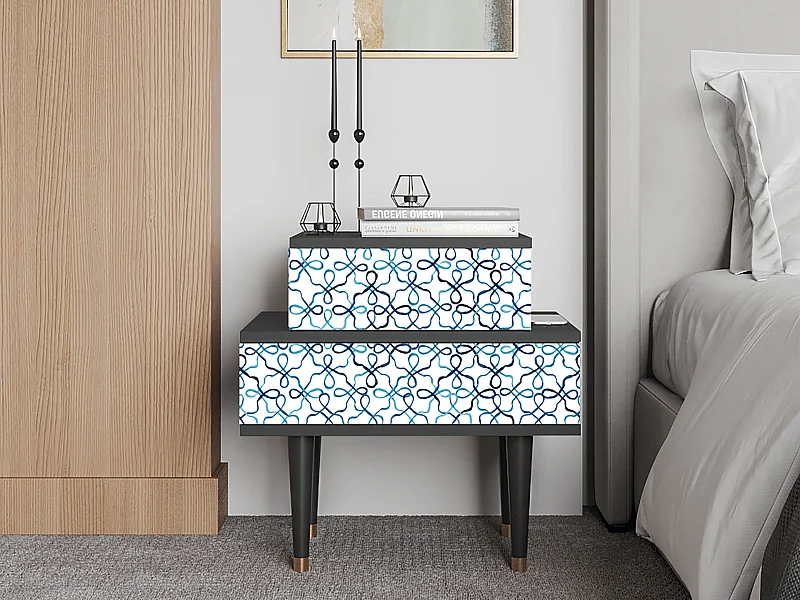 Criado-mudo - 58х58х41 cm - NS1 - Marine Strings, Antracite