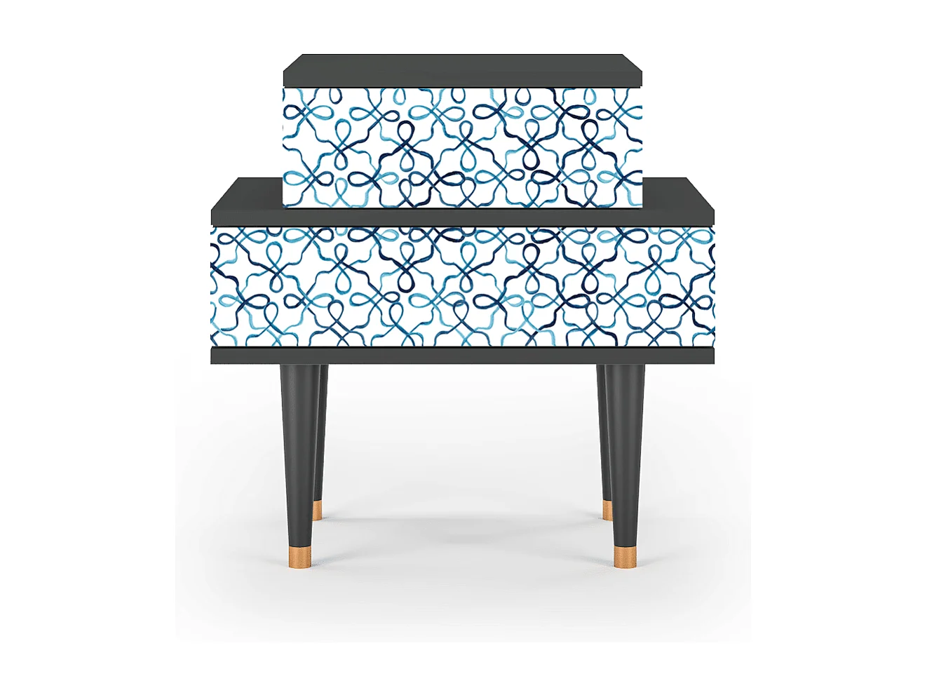 Criado-mudo - 58х58х41 cm - NS1 - Marine Strings, Antracite