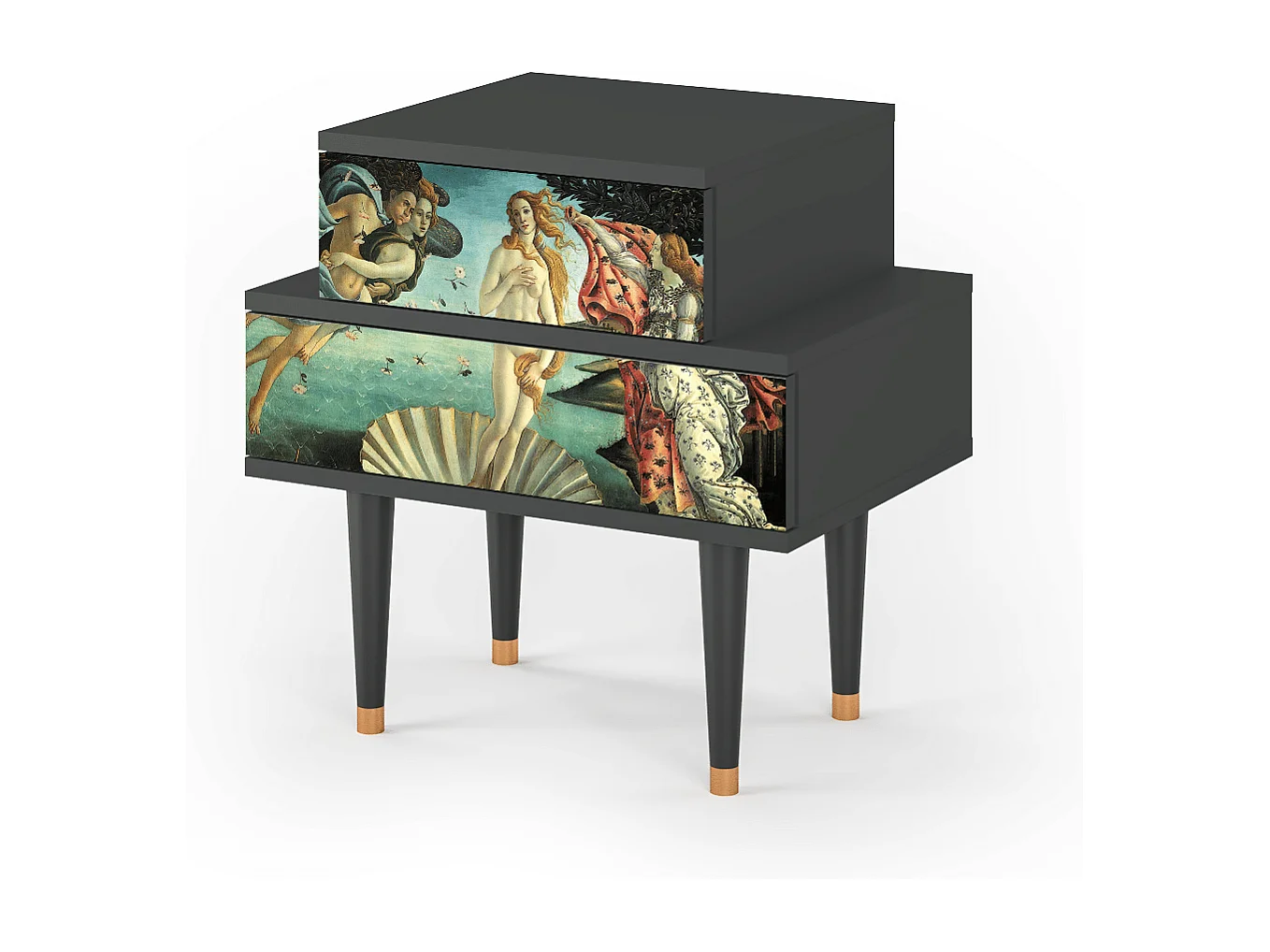 Criado-mudo - 58х58х41 cm - NS1 - The Birth of Venus, Antracite