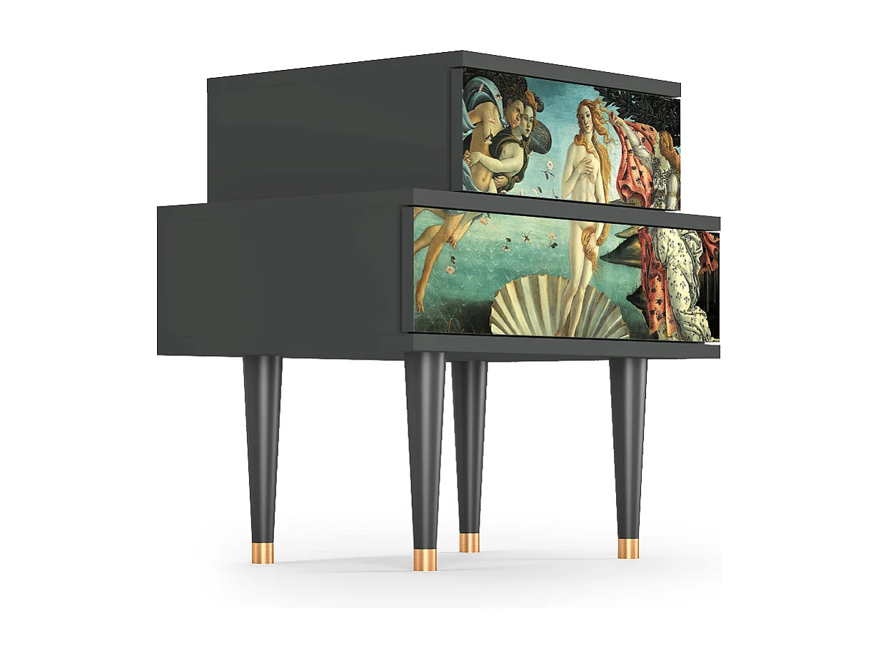 Criado-mudo - 58х58х41 cm - NS1 - The Birth of Venus, Antracite