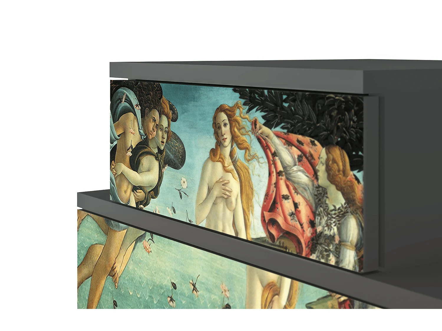 Criado-mudo - 58х58х41 cm - NS1 - The Birth of Venus, Antracite