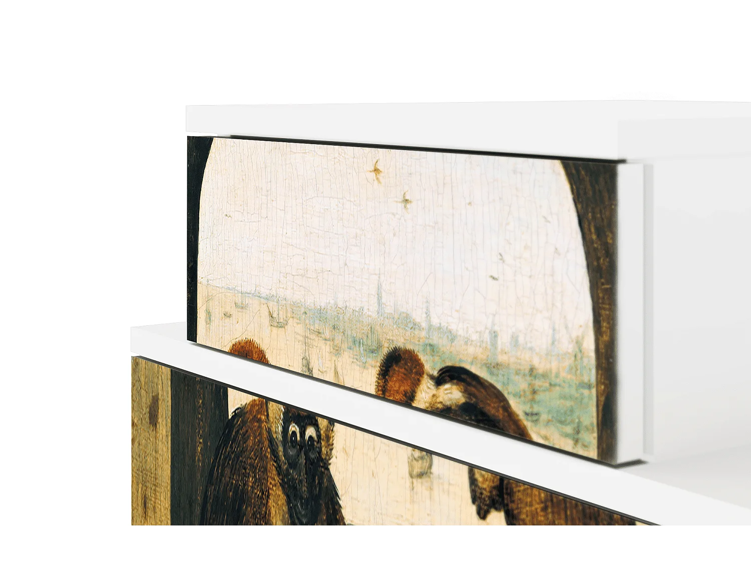 Stolik nocny - 58х58х41 cm - NS1 - Two Monkeys, Biały