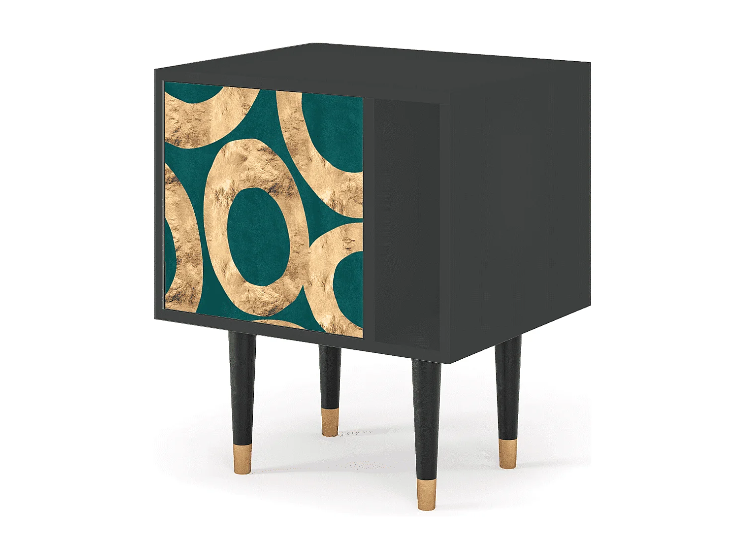 Nachtkastje - 57х69х48 cm - S2 - Zircon Sphere, Antraciet