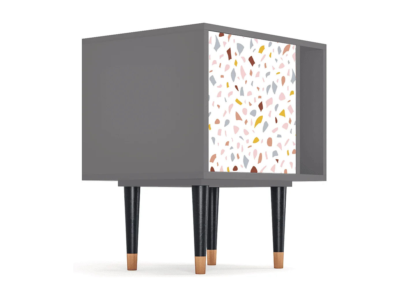 Mesita de noche - 57х69х48 cm - S2 - Marmelade Cheese, Gris