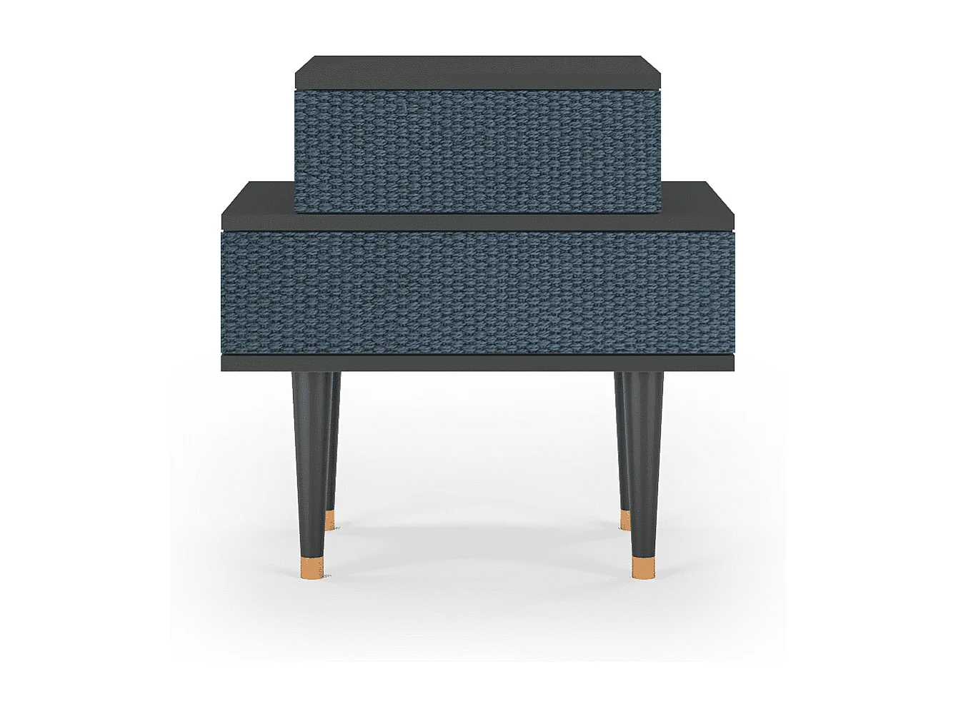 Table de nuit - 58х58х41 cm - NS1 - Knitted Pattern, Anthracite