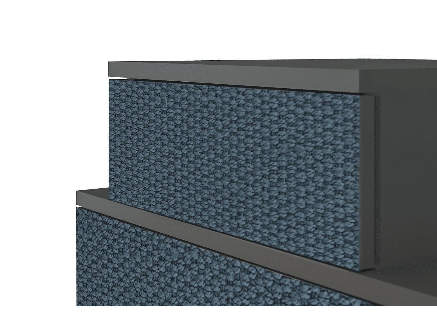 Table de nuit - 58х58х41 cm - NS1 - Knitted Pattern, Anthracite