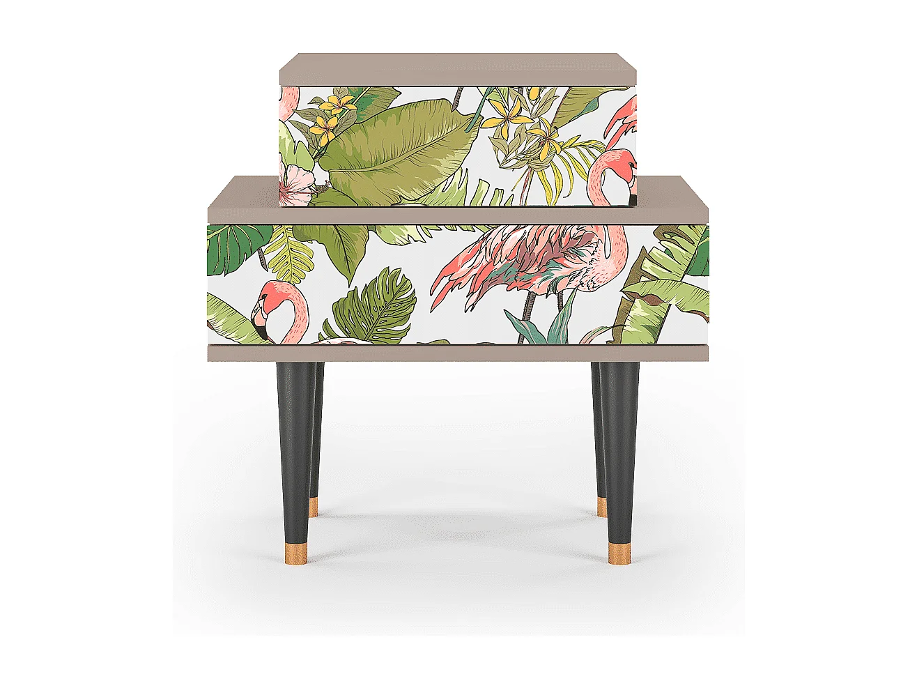 Table de nuit - 58х58х41 cm - NS1 - Sweet Flamingo, Latte