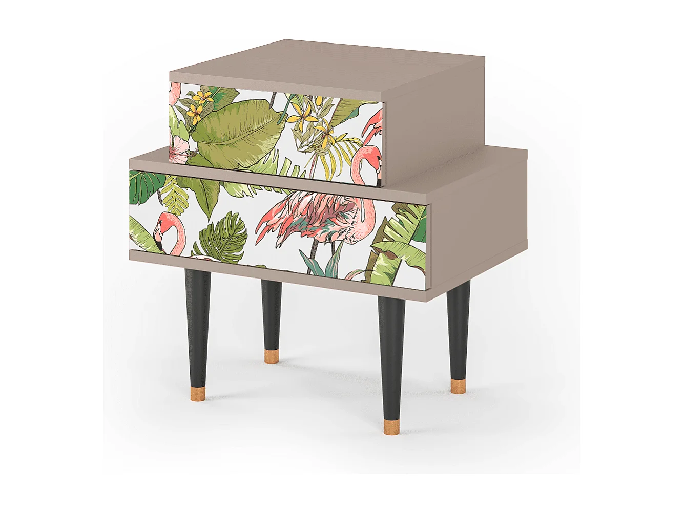 Table de nuit - 58х58х41 cm - NS1 - Sweet Flamingo, Latte