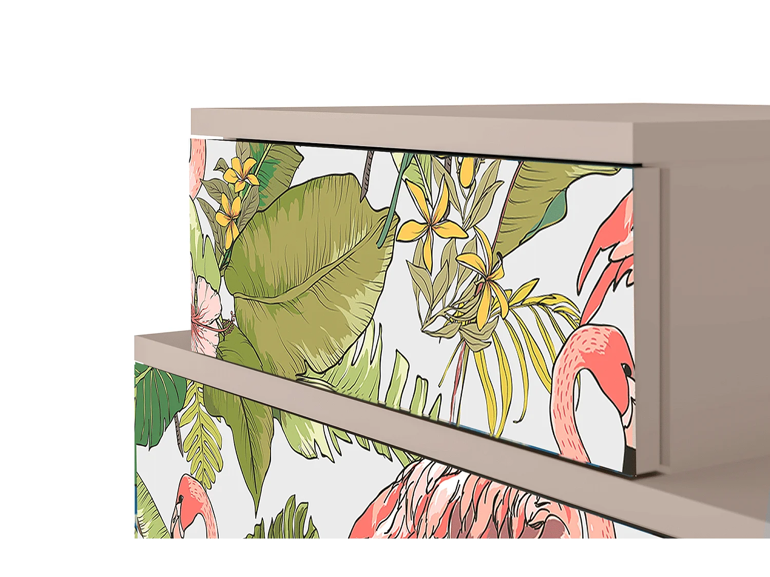 Table de nuit - 58х58х41 cm - NS1 - Sweet Flamingo, Latte