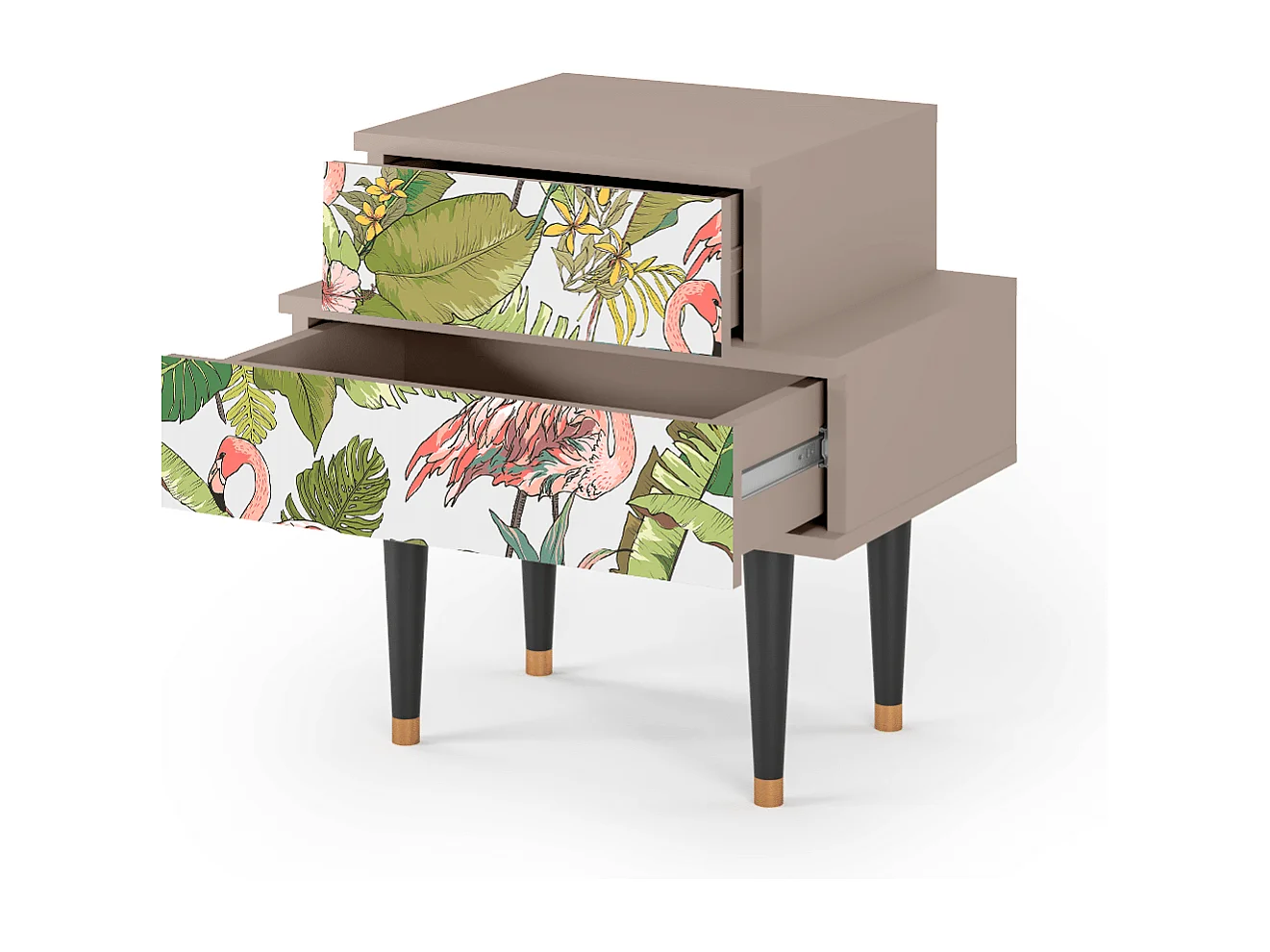 Table de nuit - 58х58х41 cm - NS1 - Sweet Flamingo, Latte