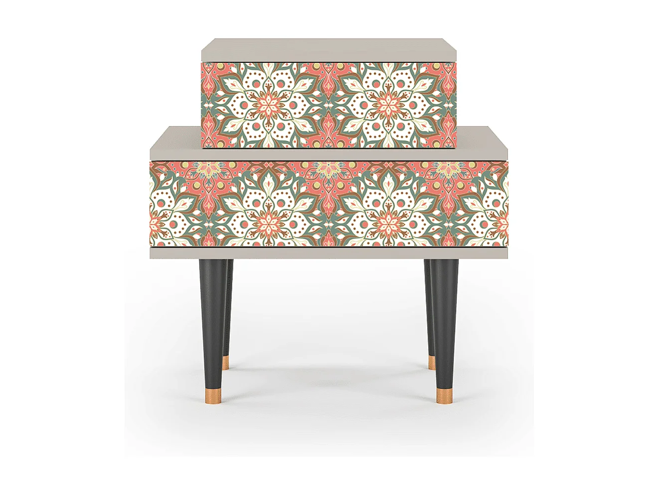 Table de nuit - 58х58х41 cm - NS1 - Peach Grove, Sable