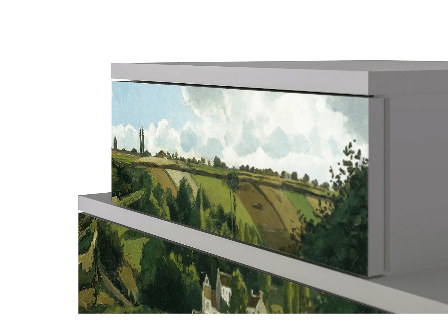 Table de nuit - 58х58х41 cm - NS1 - Jalais Hill by Pissarro, Gris