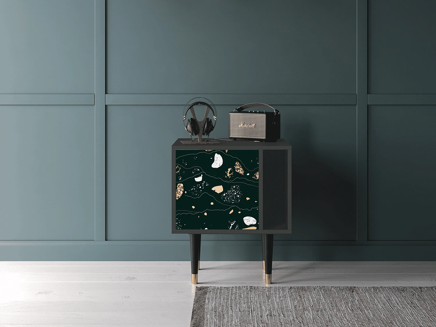 Table de nuit - 57х69х48 cm - S2 - Space Rocks, Anthracite