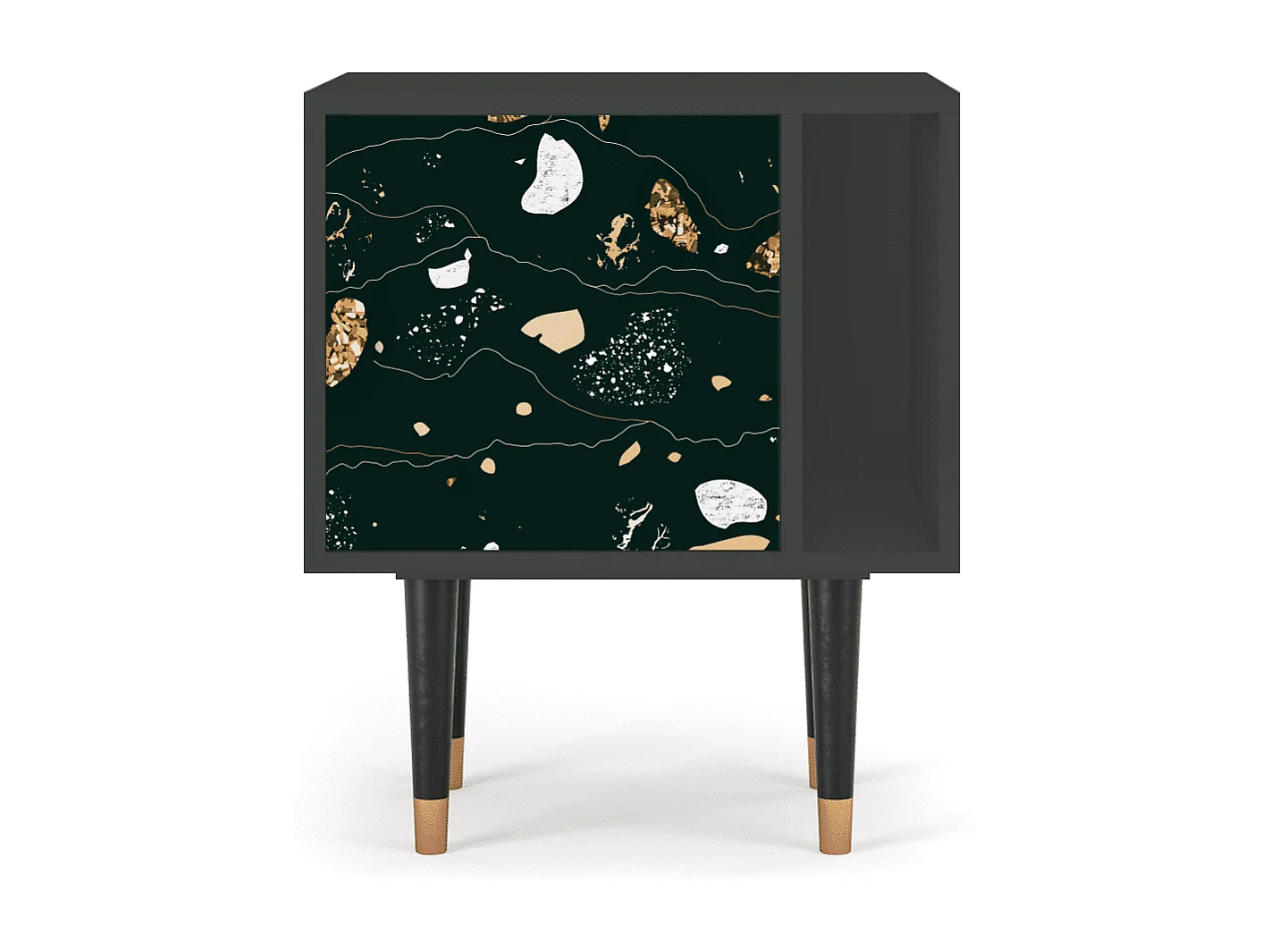 Table de nuit - 57х69х48 cm - S2 - Space Rocks, Anthracite