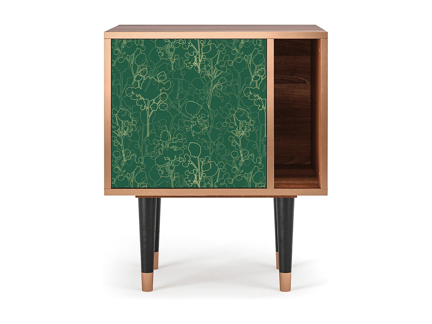 Table de nuit - 57х69х48 cm - S2 - Emerald Forest, Noyer