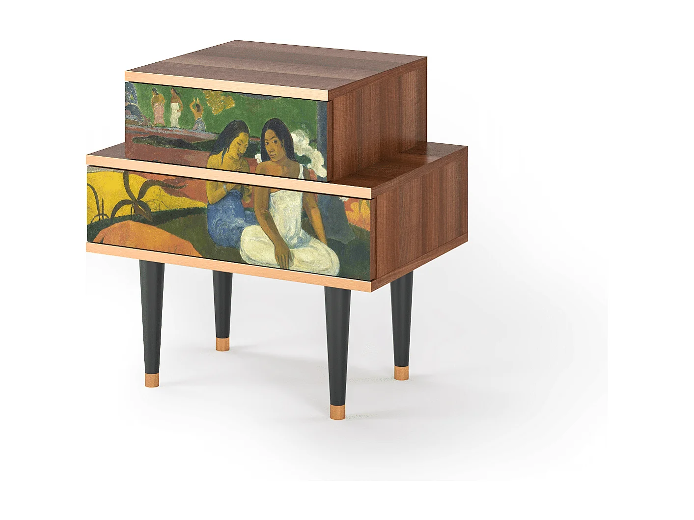 Table de nuit - 58х58х41 cm - NS1 - Arearea , Noyer