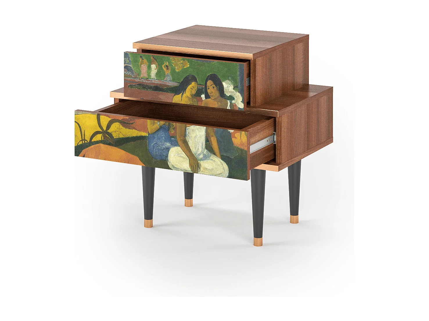 Table de nuit - 58х58х41 cm - NS1 - Arearea , Noyer