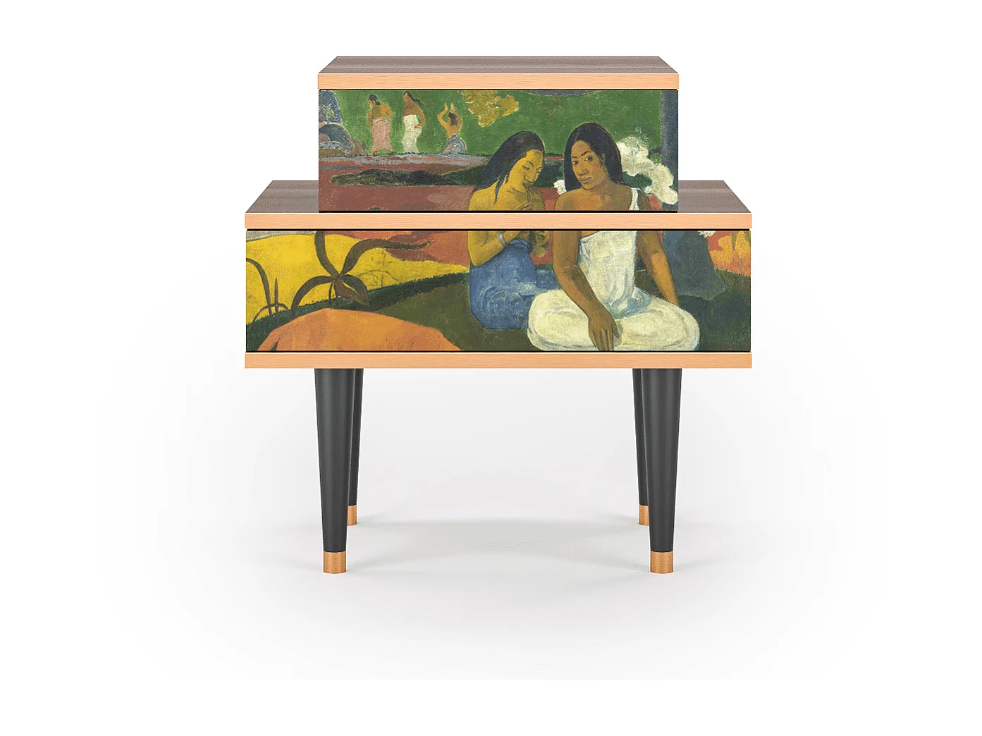 Stolik nocny - 58х58х41 cm - NS1 - Arearea , Orzech