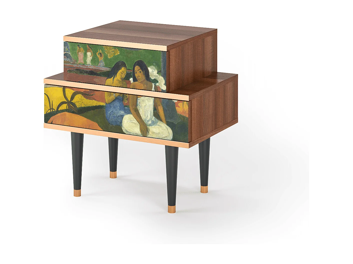 Stolik nocny - 58х58х41 cm - NS1 - Arearea , Orzech