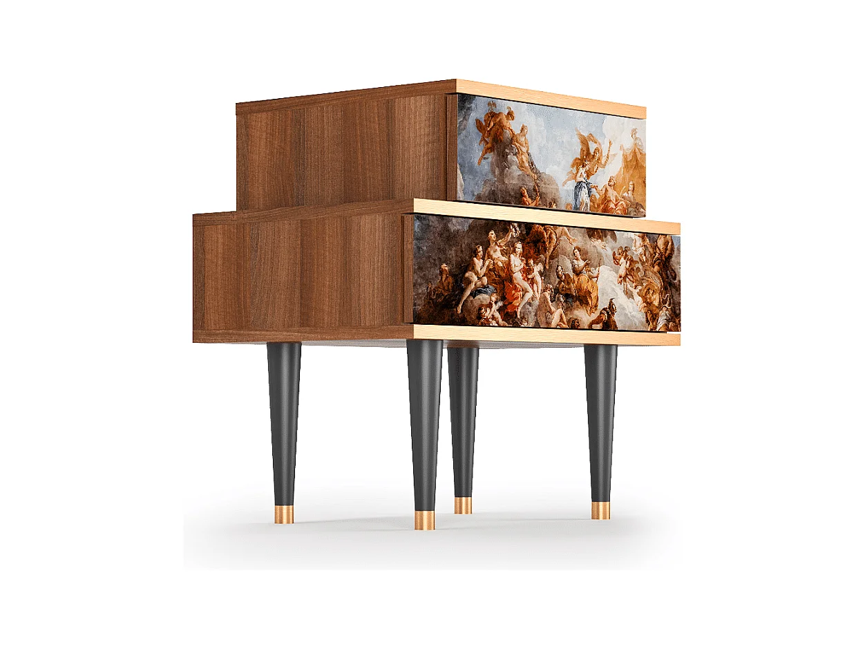 Nachttisch - 58х58х41 cm - NS1 - Versailles, Walnuss