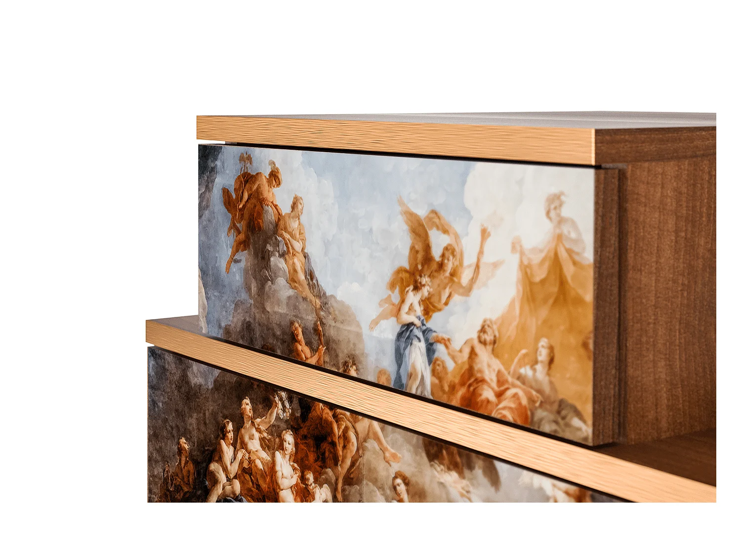 Nachttisch - 58х58х41 cm - NS1 - Versailles, Walnuss