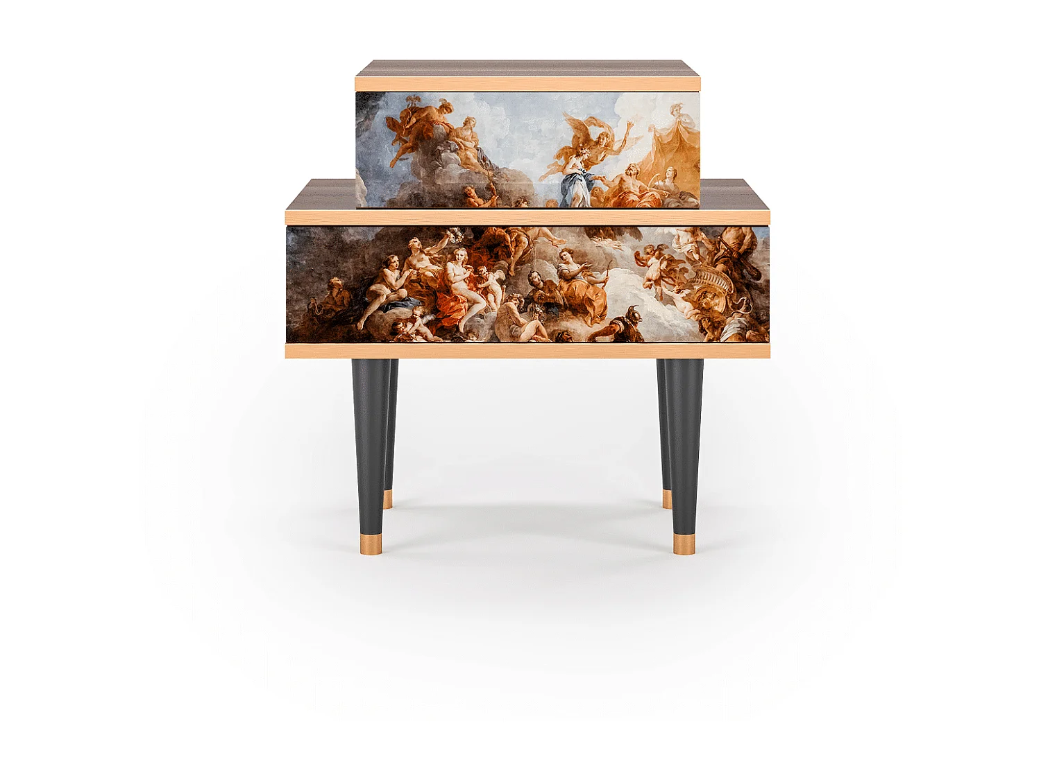 Criado-mudo - 58х58х41 cm - NS1 - Versailles, Nogueira