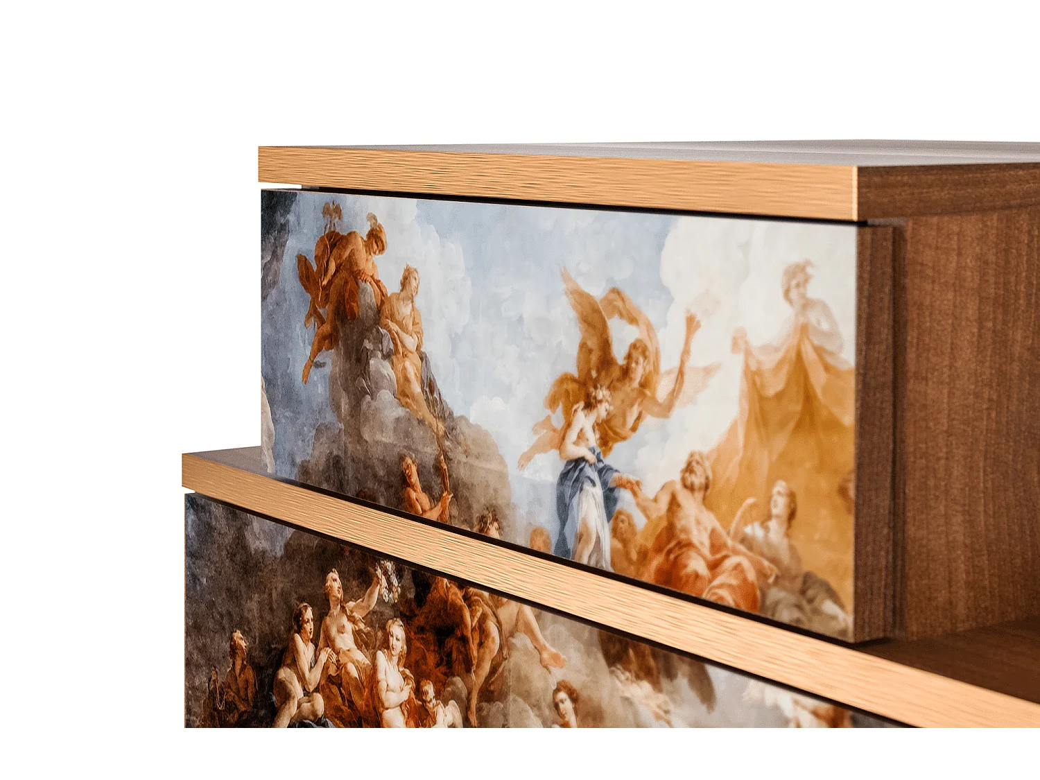 Criado-mudo - 58х58х41 cm - NS1 - Versailles, Nogueira