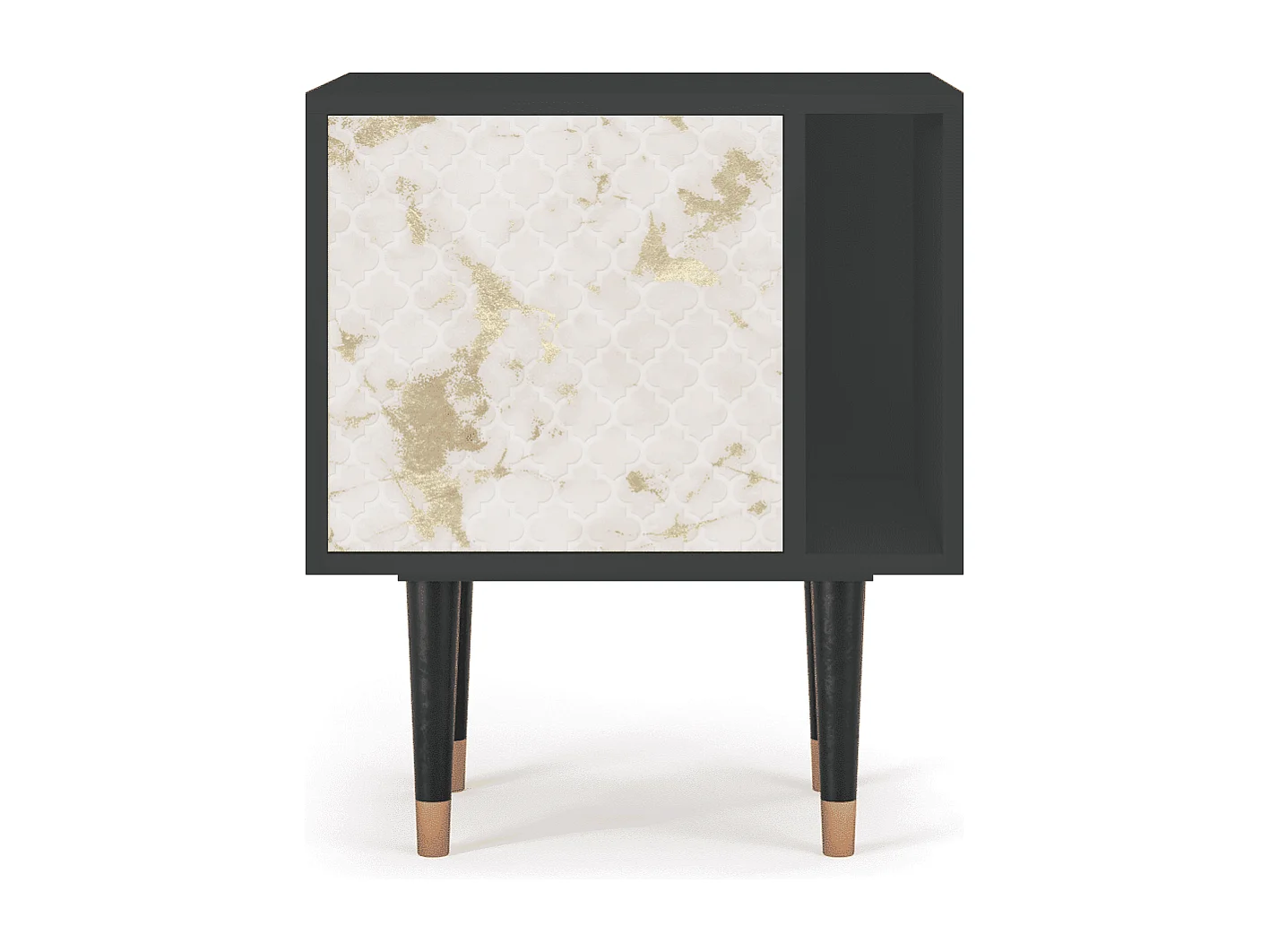 Table de nuit - 57х69х48 cm - S2 - Sahara desert, Anthracite