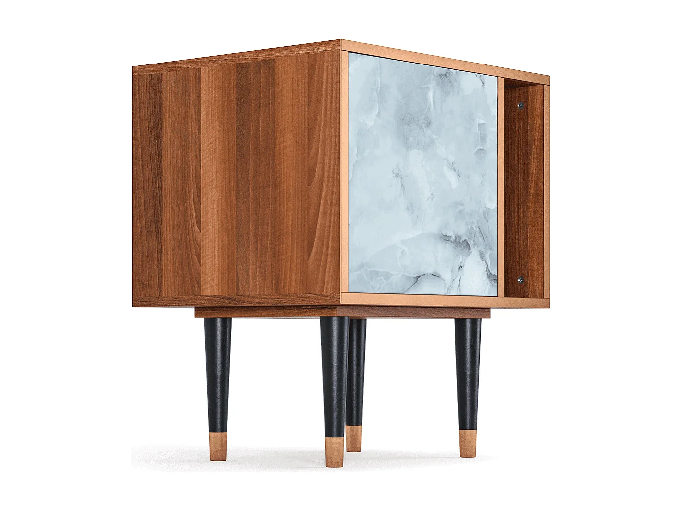 Table de nuit - 57х69х48 cm - S2 - Glacial Colour, Noyer