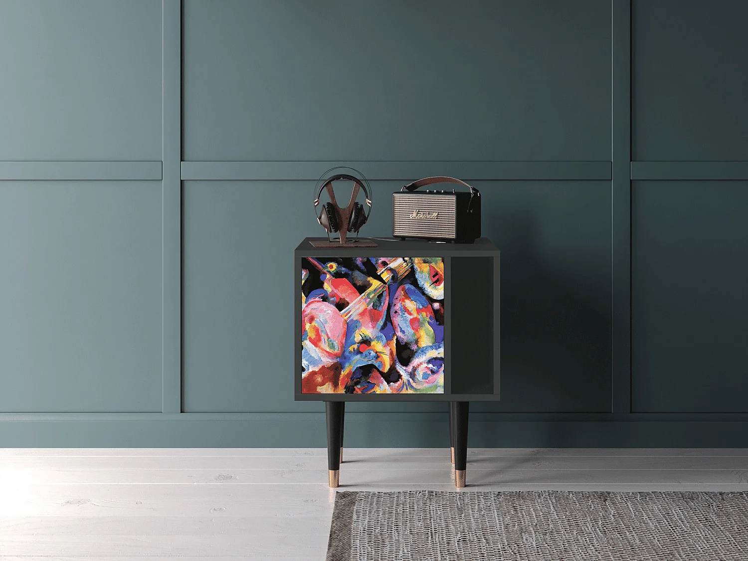 Nachtkastje - 57х69х48 cm - S2 - Kandinsky, Antraciet