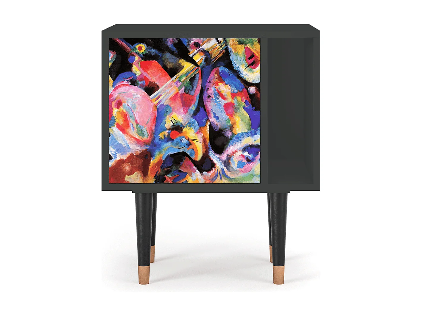 Nachtkastje - 57х69х48 cm - S2 - Kandinsky, Antraciet