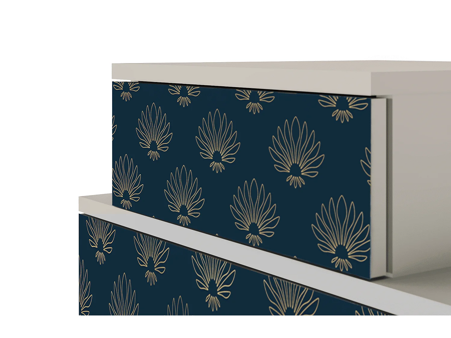 Criado-mudo - 58х58х41 cm - NS1 - Blue Lotus, Areia