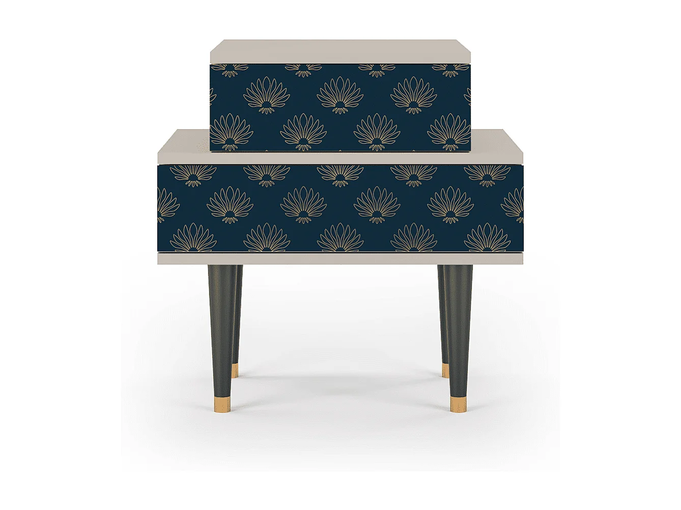 Criado-mudo - 58х58х41 cm - NS1 - Blue Lotus, Areia