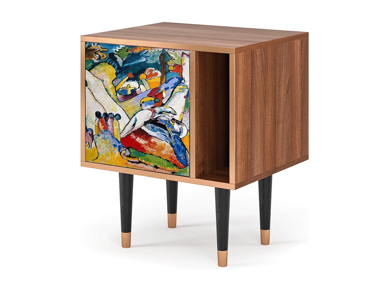 Table de nuit - 57х69х48 cm - S2 - Improvisation 26  , Noyer