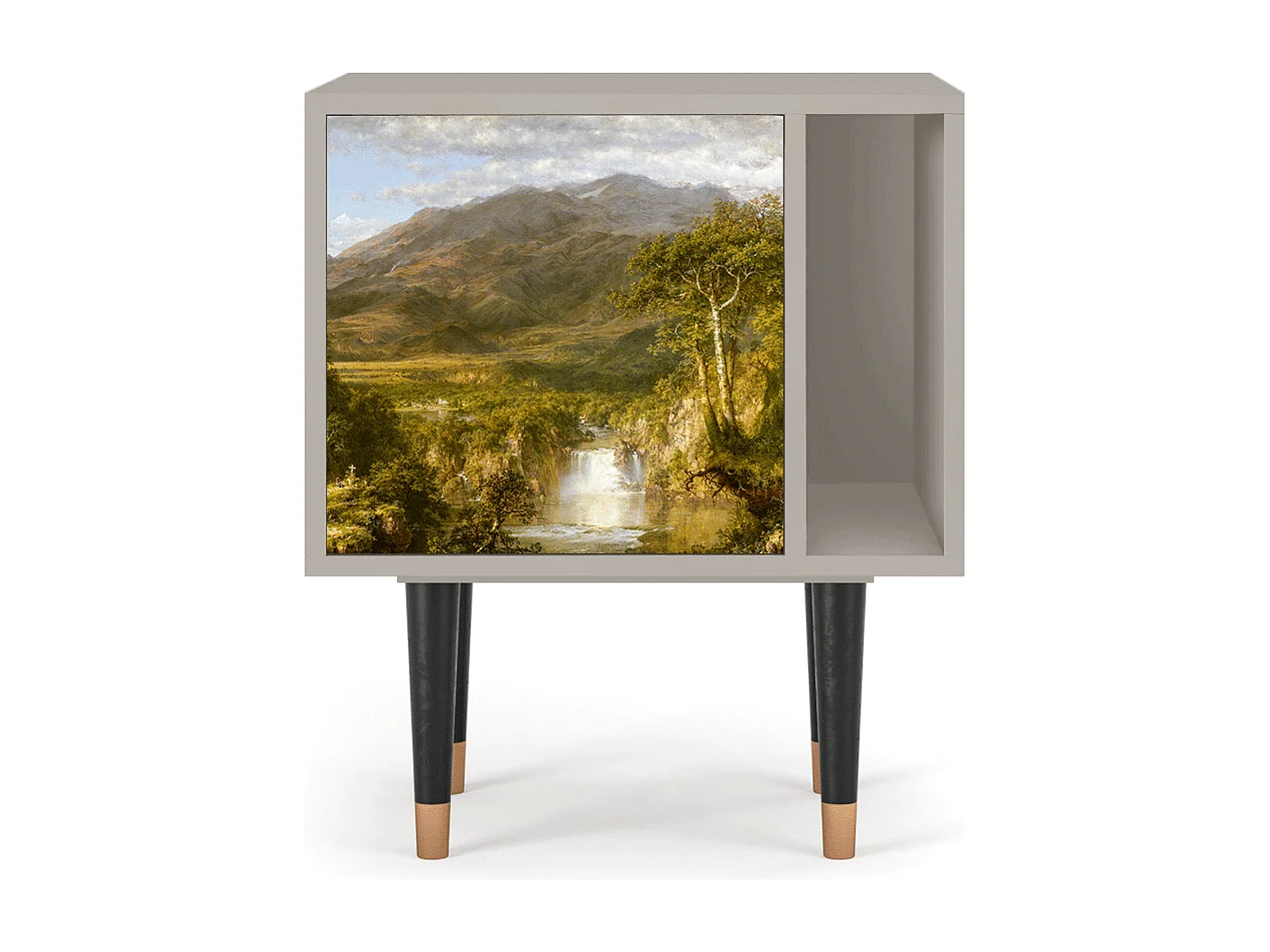 Stolik nocny - 57х69х48 cm - S2 - The Heart of the Andes , Piaskowy