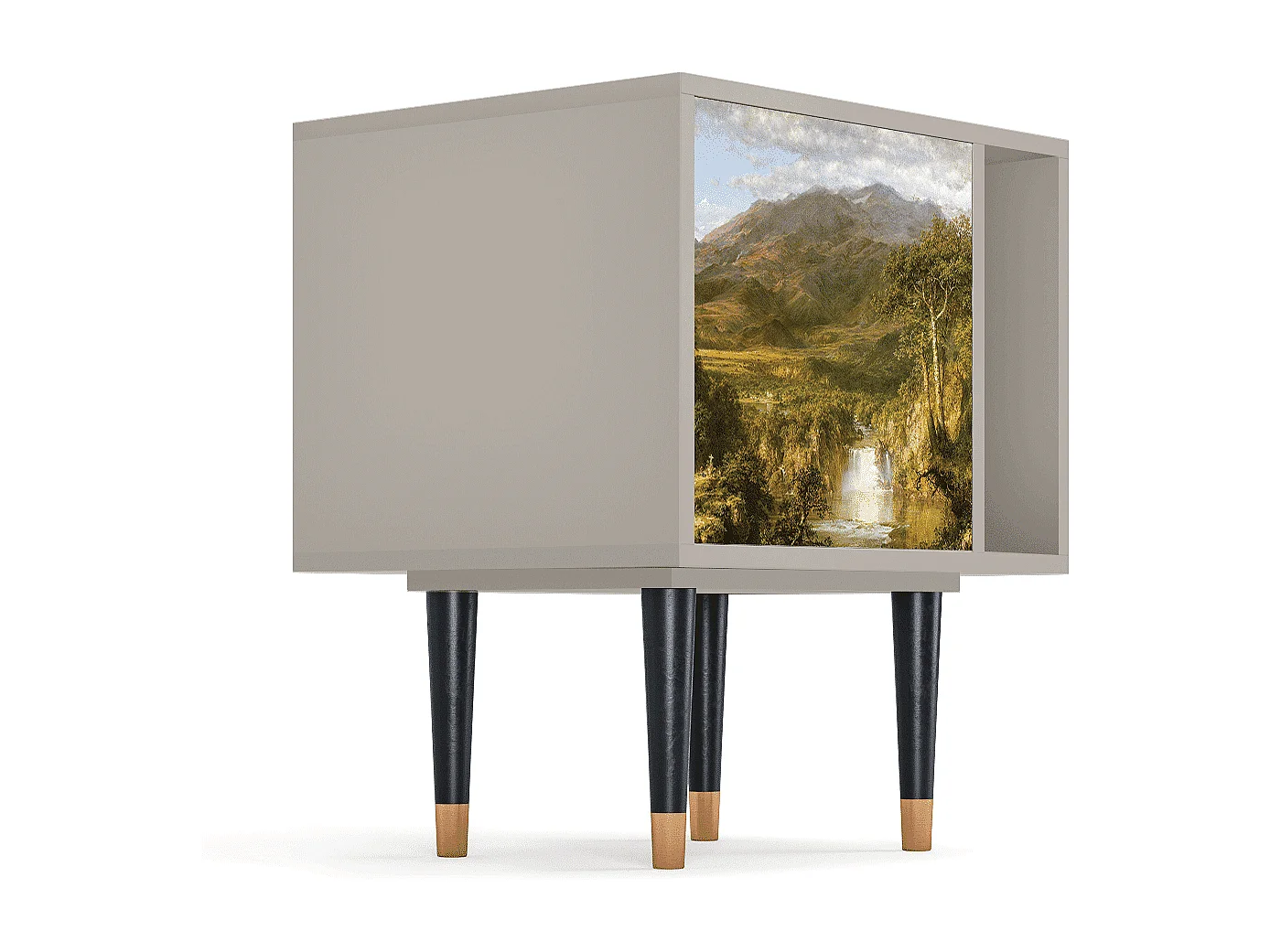 Stolik nocny - 57х69х48 cm - S2 - The Heart of the Andes , Piaskowy