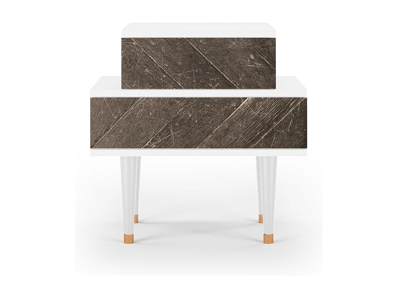 Table de nuit - 58х58х41 cm - NS1 - Wise Tree, Blanc