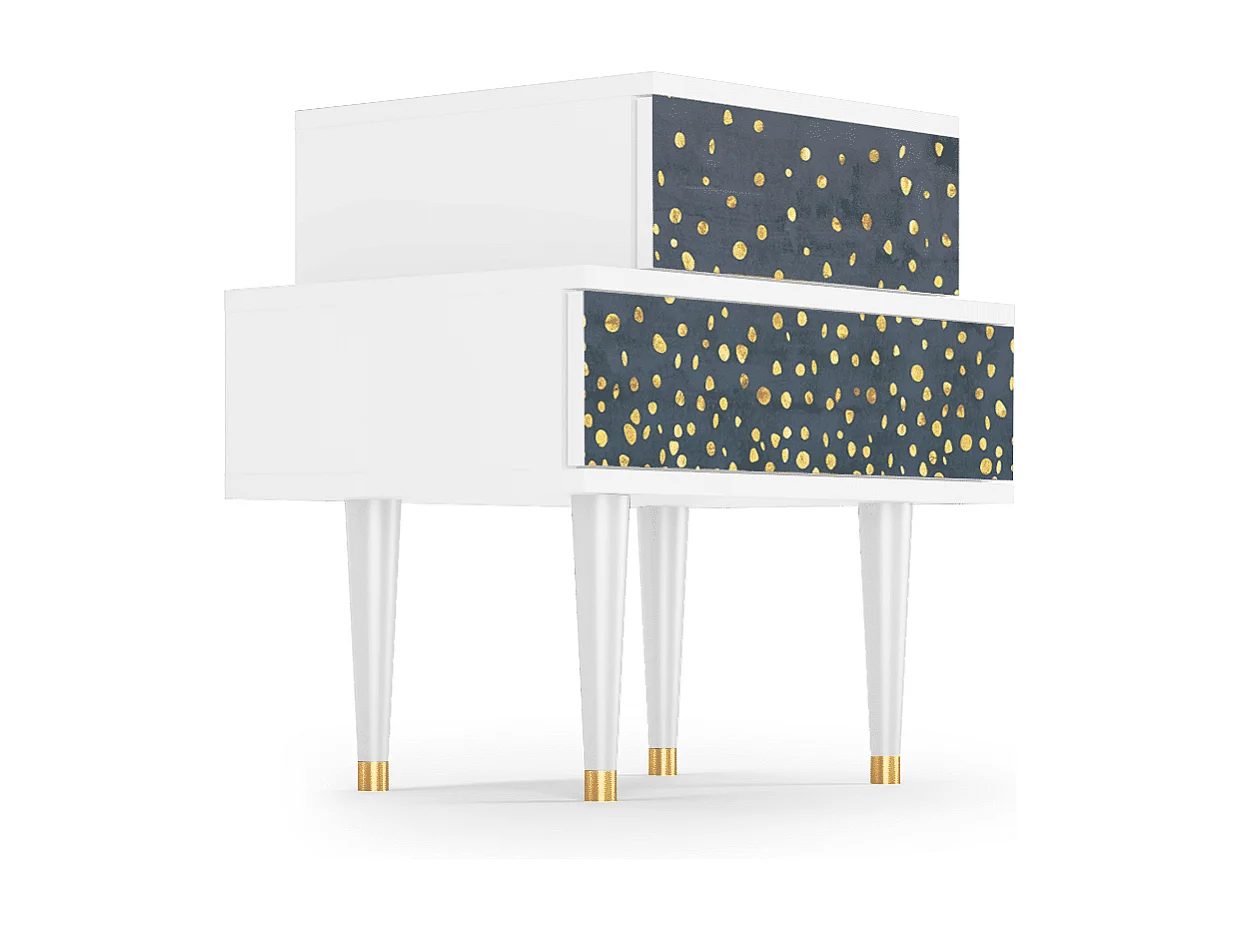 Table de nuit - 58х58х41 cm - NS1 - Wise Tree, Blanc