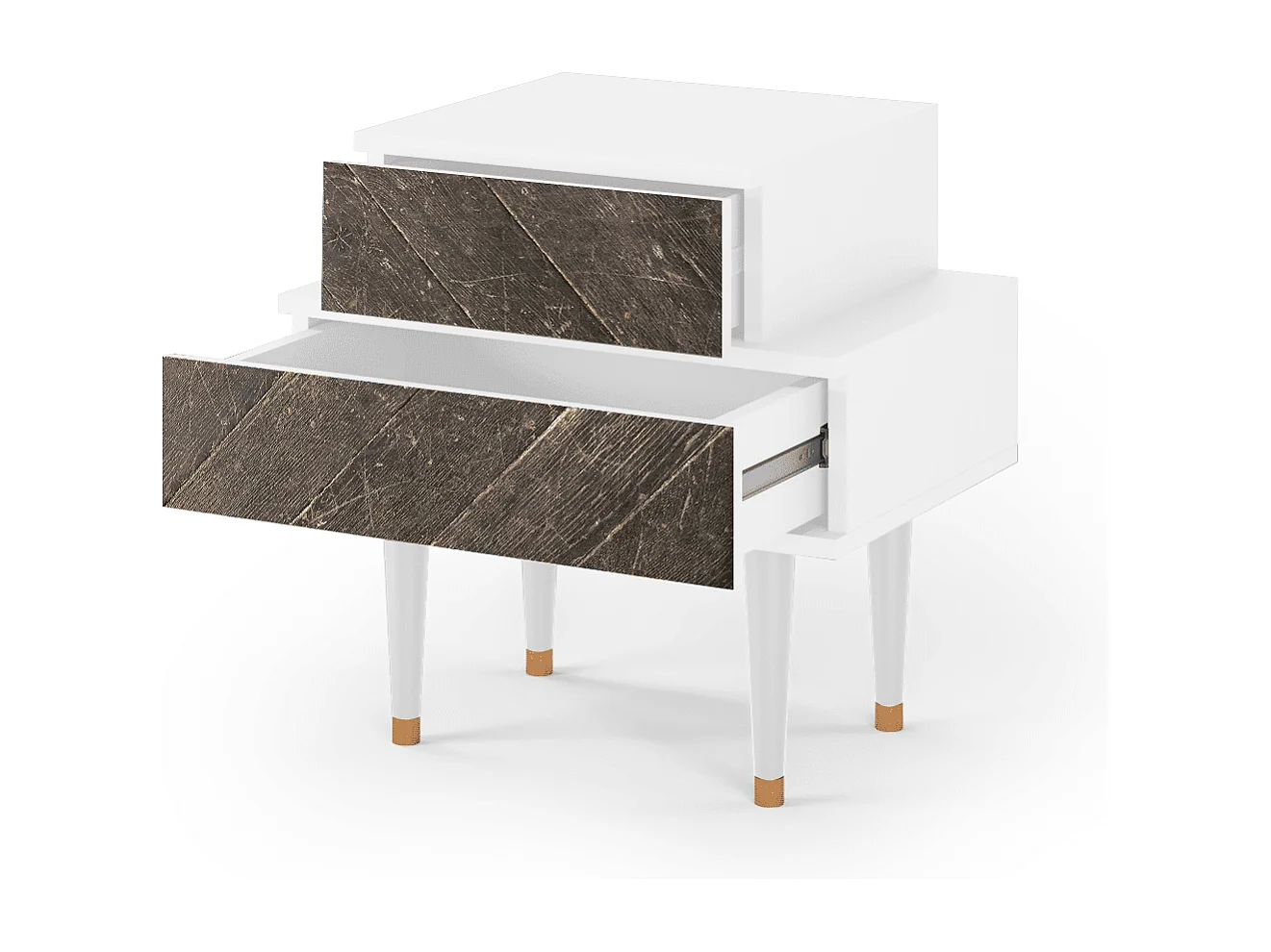 Table de nuit - 58х58х41 cm - NS1 - Wise Tree, Blanc