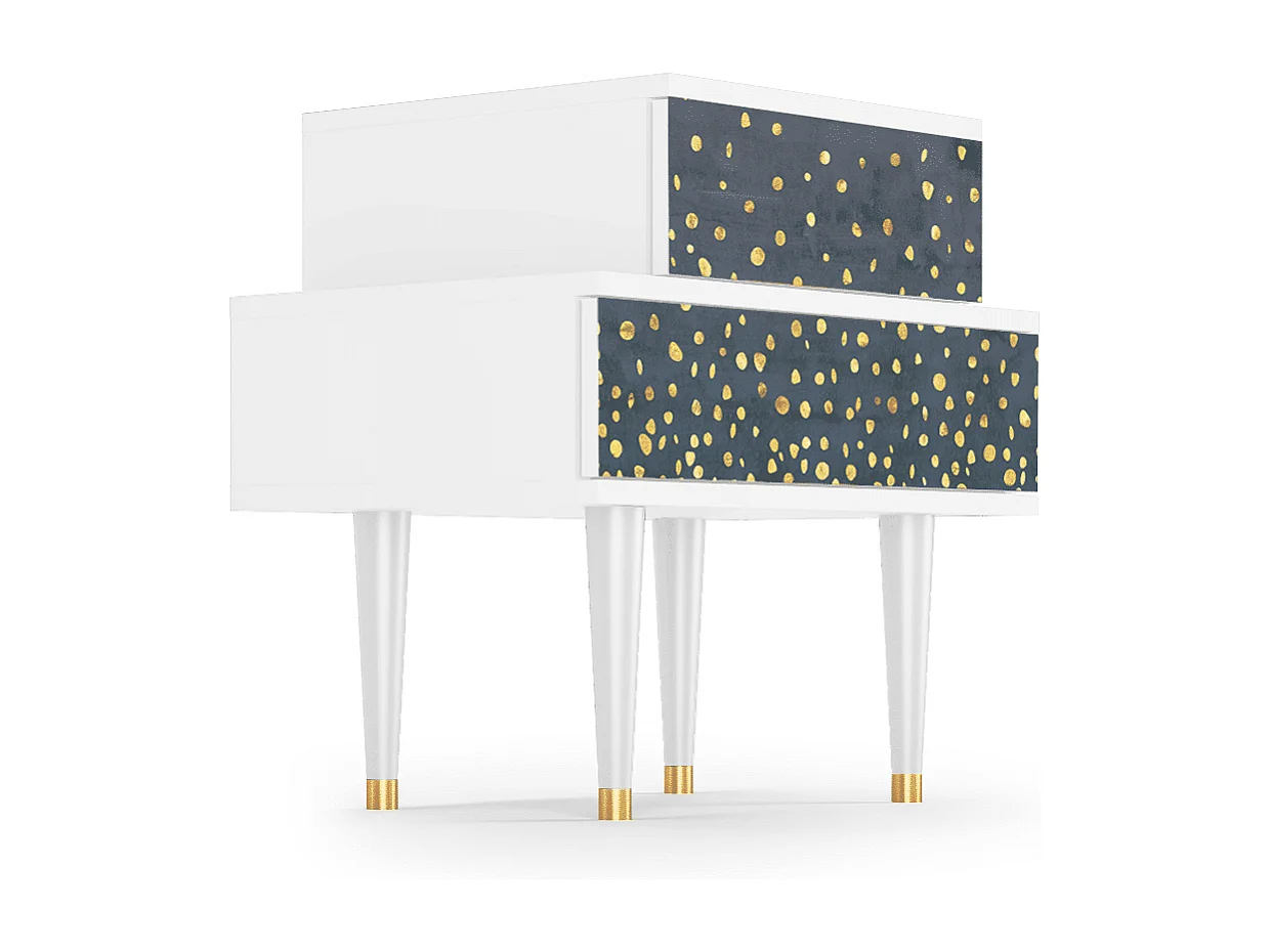 Nachtkastje - 58х58х41 cm - NS1 - Wise Tree, Wit