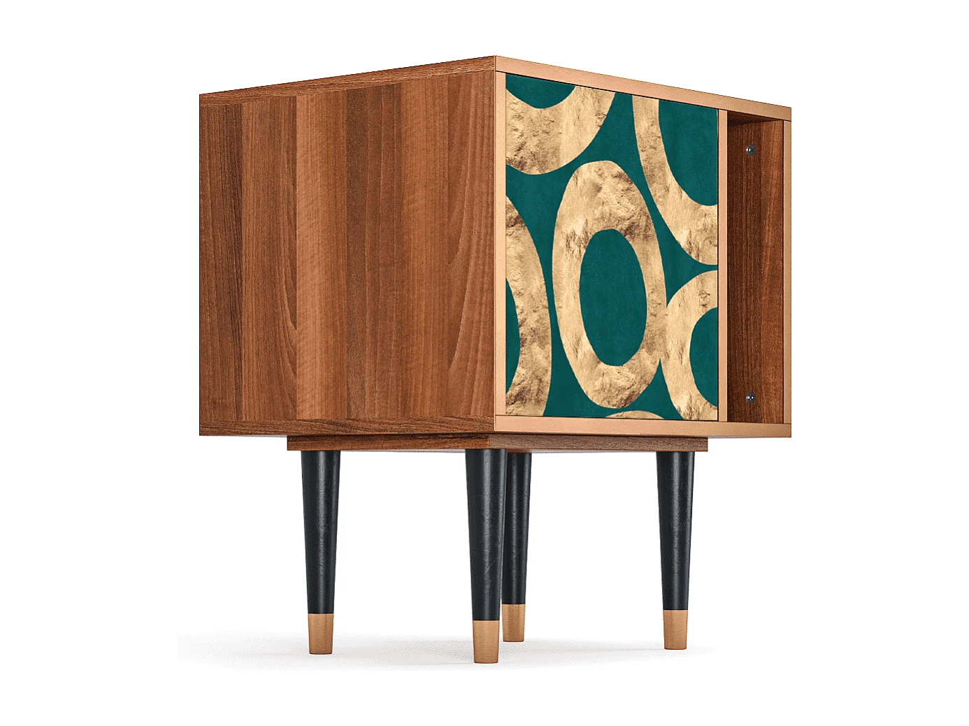 Nachttisch - 57х69х48 cm - S2 - Zircon Sphere, Walnuss