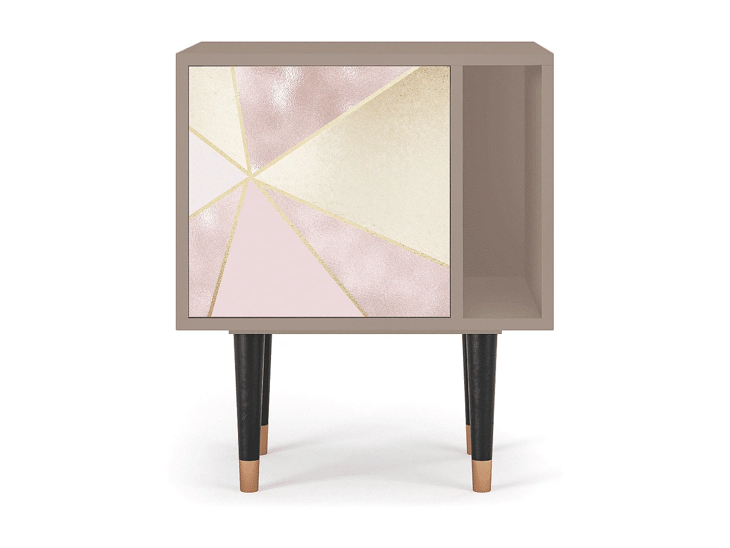 Mesita de noche - 57х69х48 cm - S2 - Cosmopolitan Diva, Latte