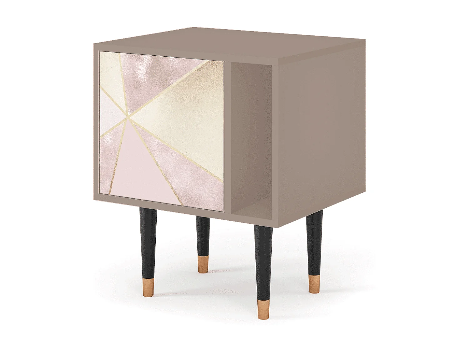 Mesita de noche - 57х69х48 cm - S2 - Cosmopolitan Diva, Latte